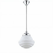 Parkville 9'' Opal Matte on Rod Set 1/2'' x 1/2m, Chrome