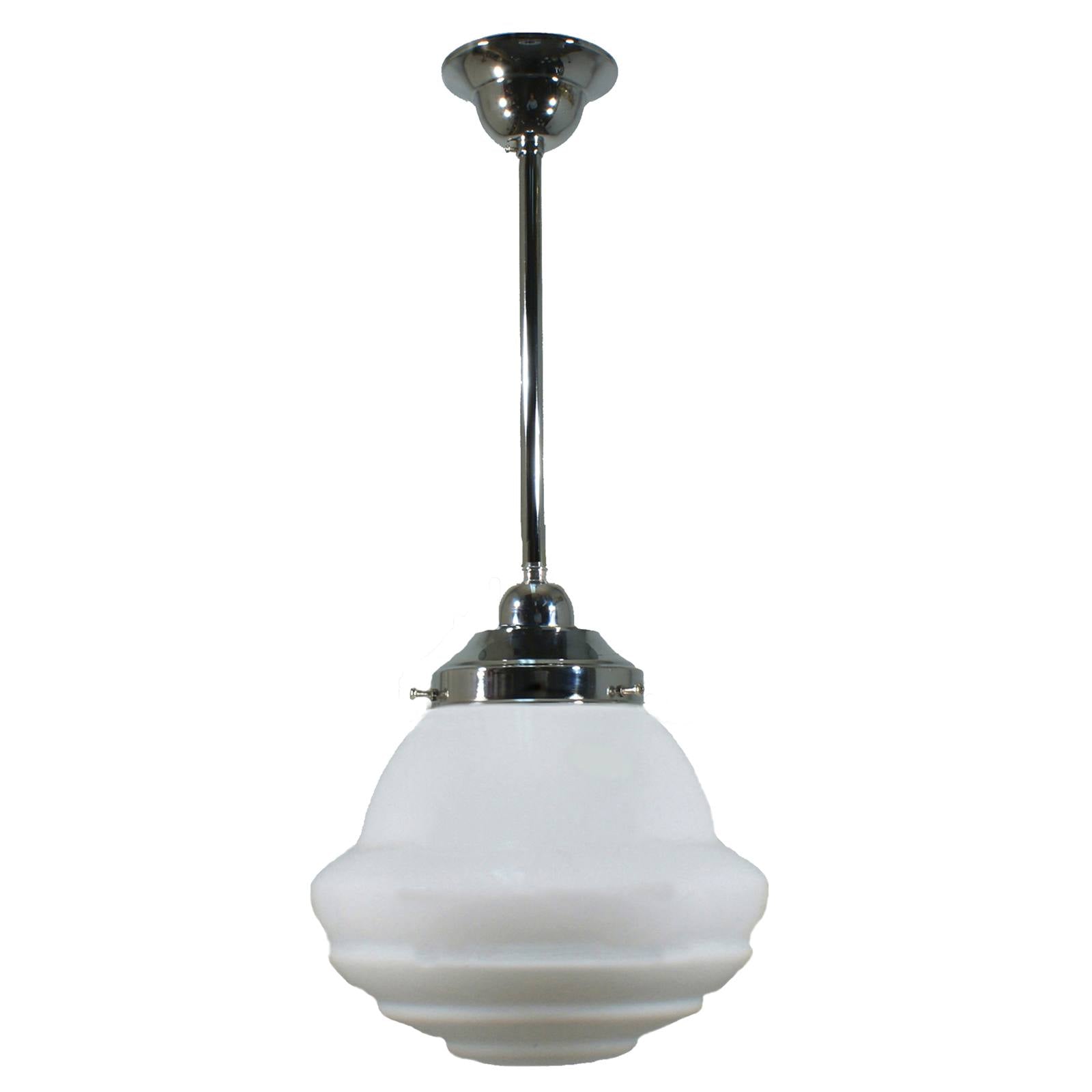 Parkville 9'' Opal Matte on Rod Set 1/2'' x 1/2m, Chrome