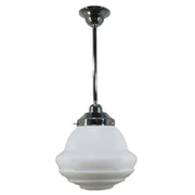 Parkville 9'' Opal Matte on Rod Set 1/2'' x 1/2m, Chrome