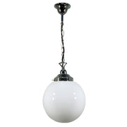 Sphere 10'' Opal Gloss on Single Chain Suspension, Chrome