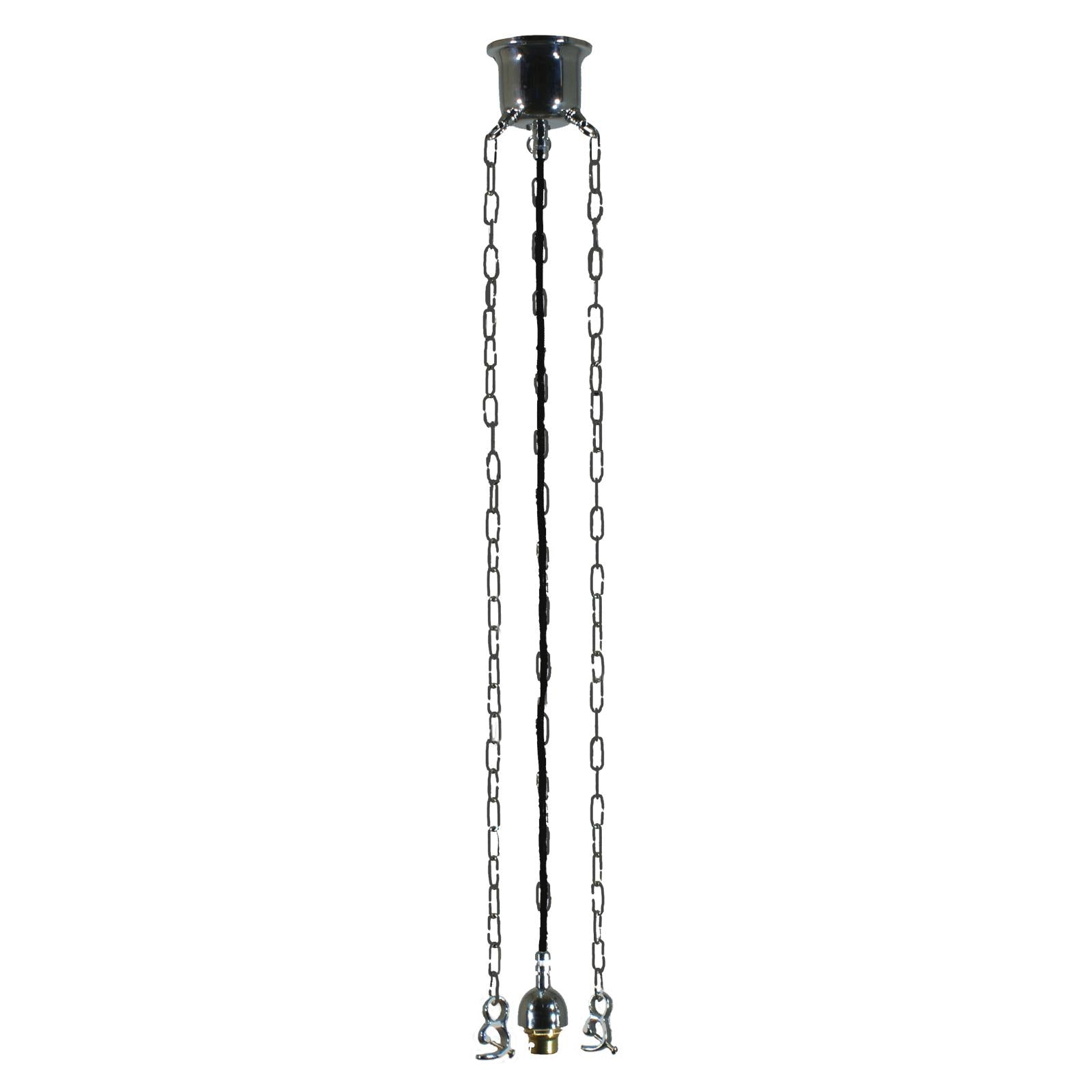 3 Chain Suspension with Gravity Hooks, Chrome