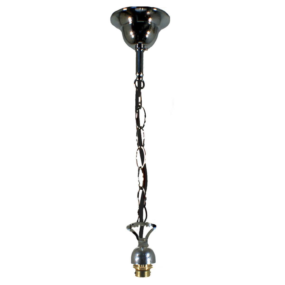 Single Chain Suspension, Black Cord Chrome