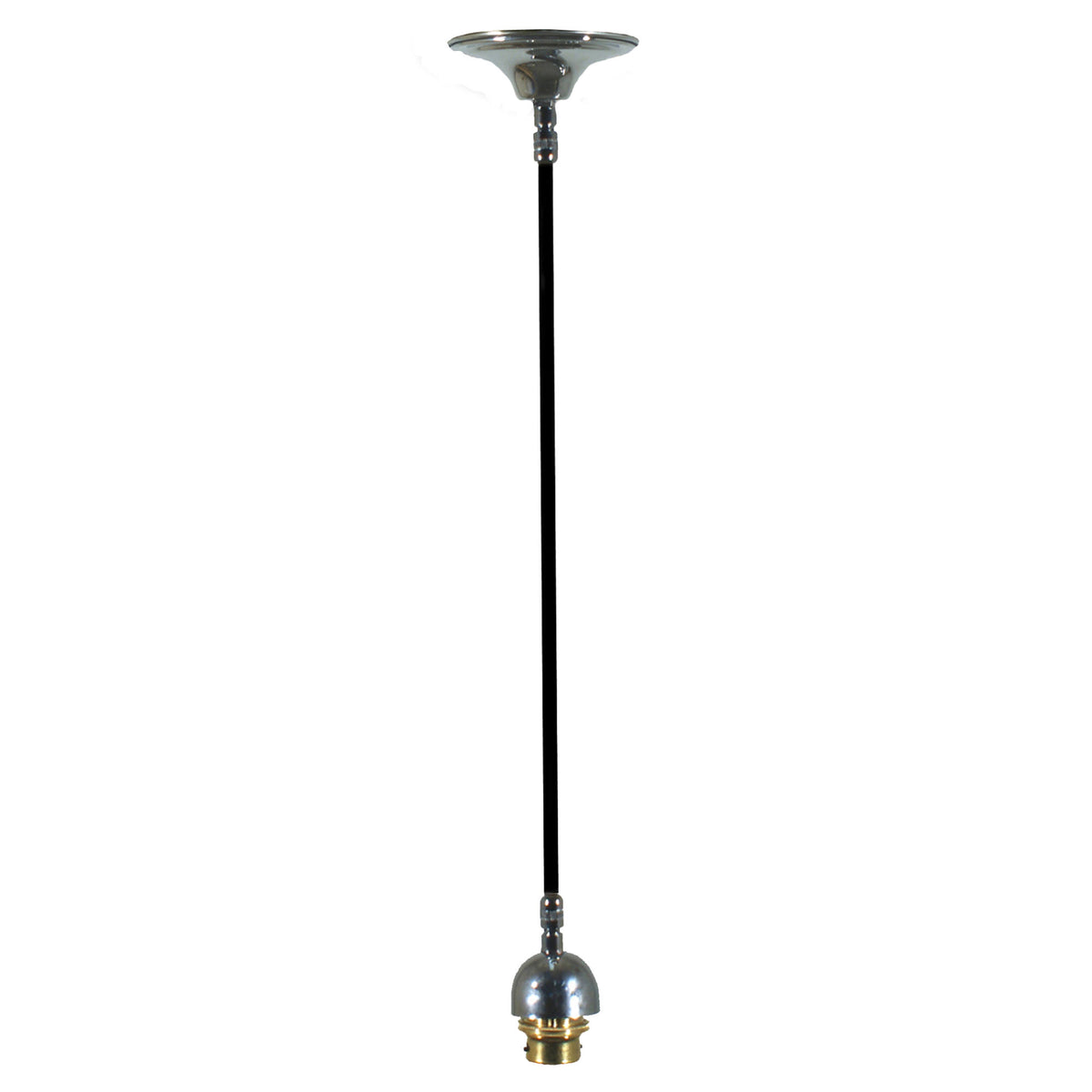 Cloth Cord Suspension Black Cord, Chrome