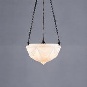 Empire 14'' Opal Matte on 3 Chain Suspension, Patina