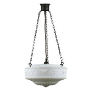 Senator 14'' Opal Matte on 3 Chain Suspension, Patina