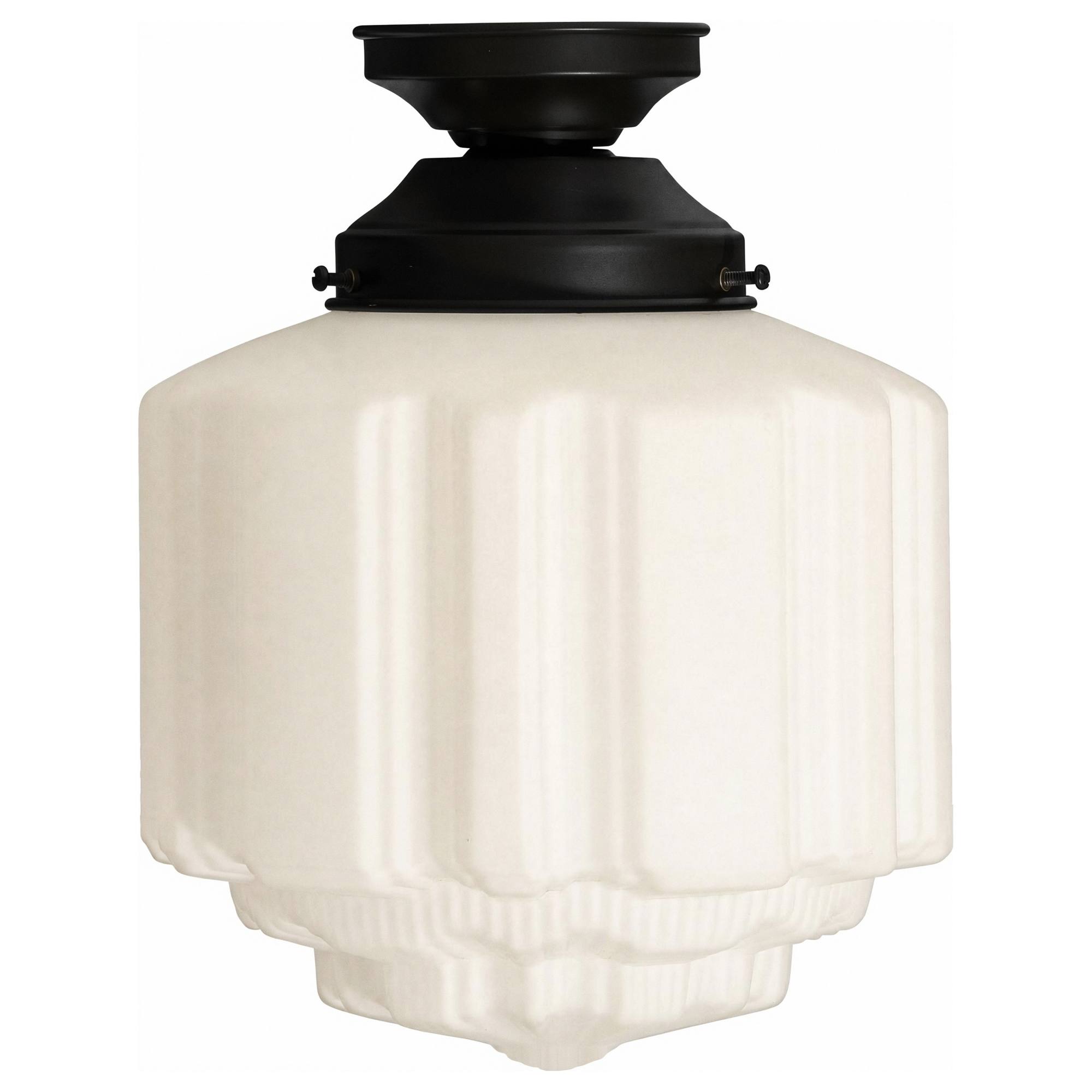 St Kilda 14'' Opal Matte Batten Fix, Patina