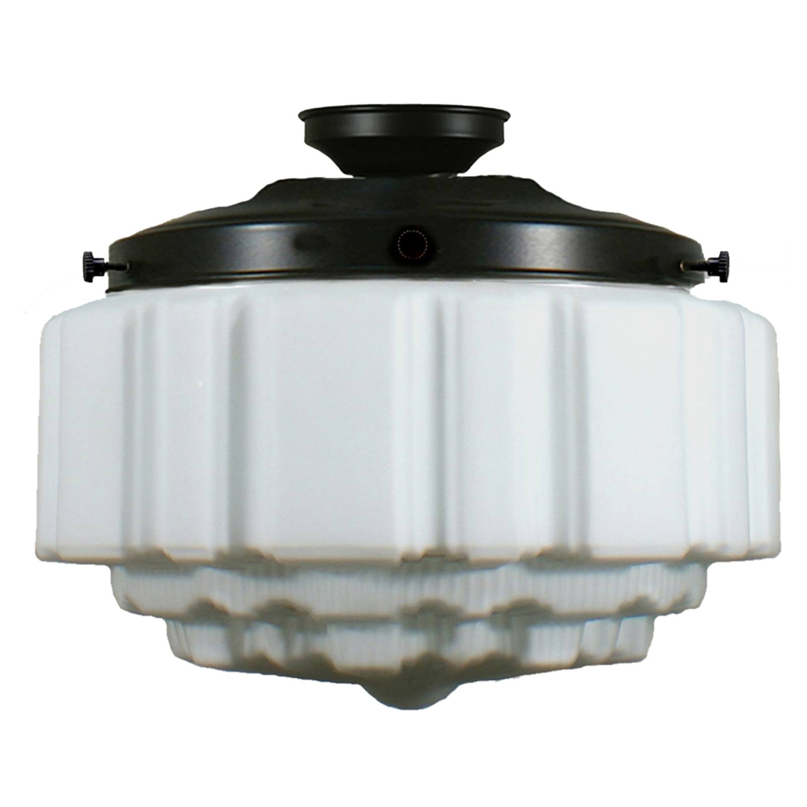 St Kilda 14'' Opal Matte Batten Fix, Patina