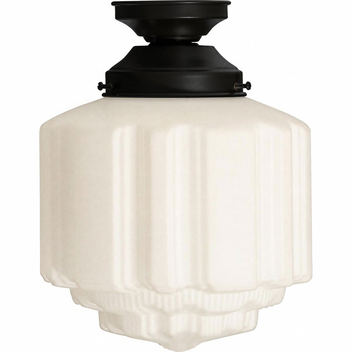 12 1/4 inch Batten Fix Light w/14 inch St Kilda Opal Mtt, PAT