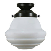 Parkville 9'' Opal Matte Batten Fix, Patina