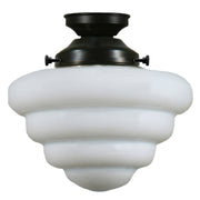 Beehive Opal Matte Batten Fix, Patina