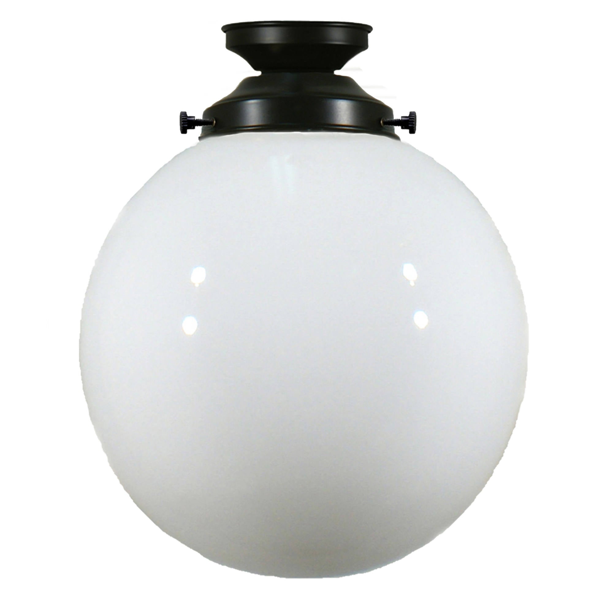 Sphere 10'' Opal Gloss Batten Fix, Patina