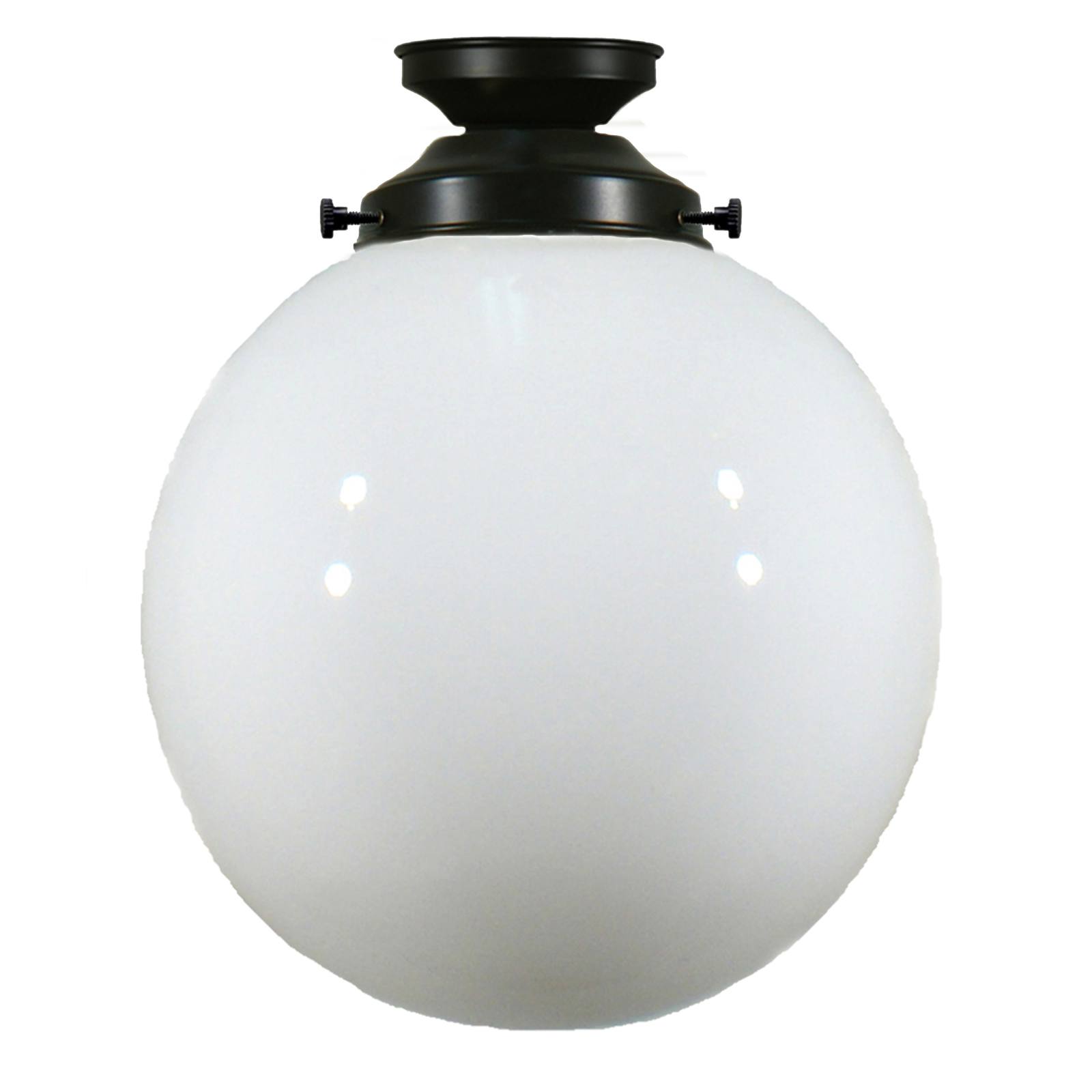 Sphere 10'' Opal Gloss Batten Fix, Patina