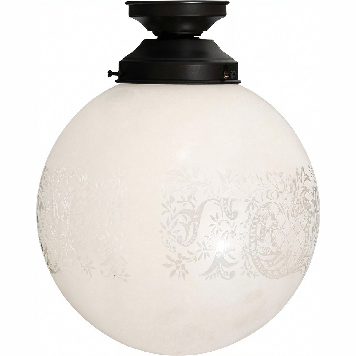 Sheffield 10" Shade w 4 1/4" Black Batten Fix Light