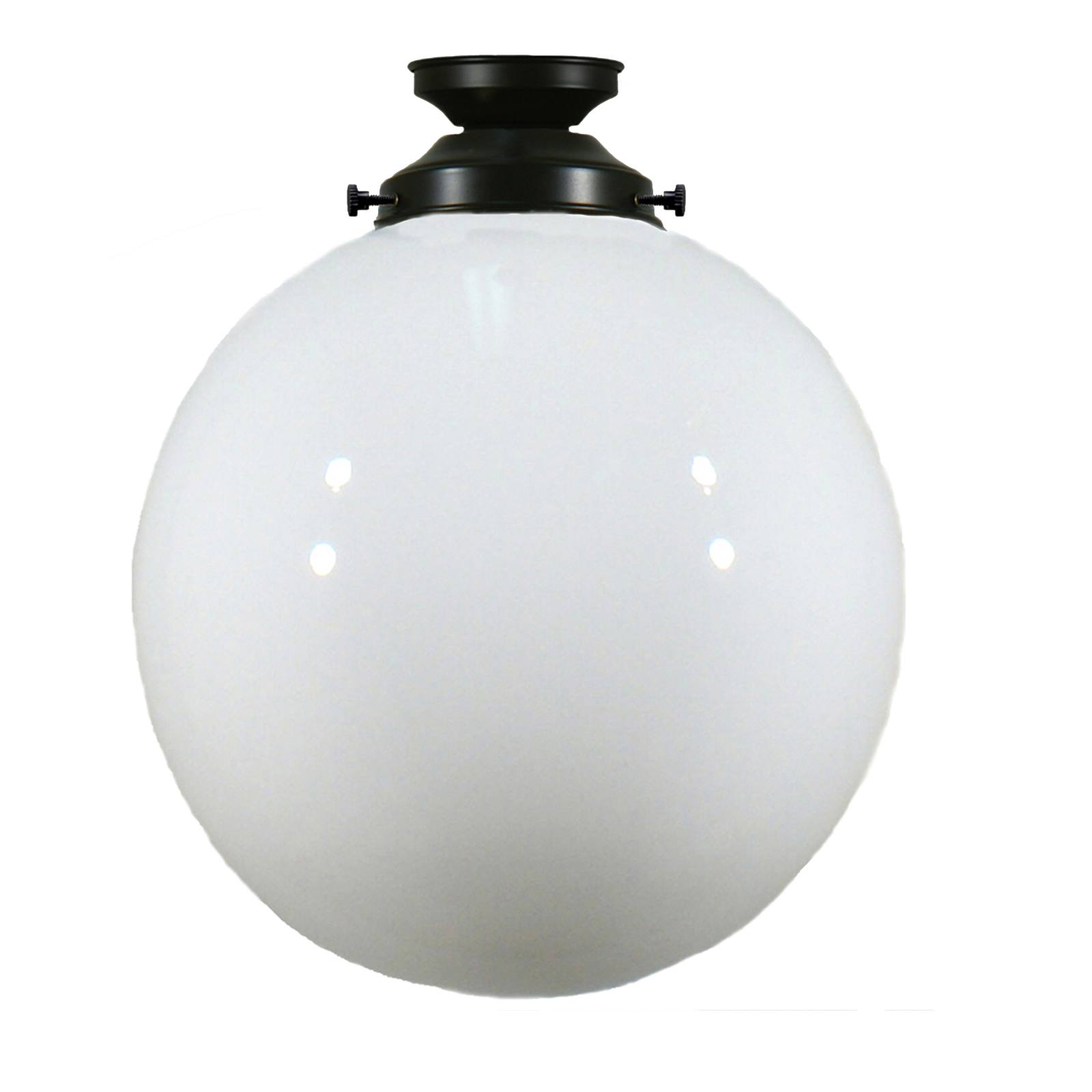 Sphere 12'' Opal Gloss Batten Fix, Patina