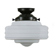 Detroit 8'' Opal Matte Batten Fix, Patina