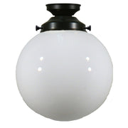 Sphere 8'' Opal Gloss Batten Fix, Patina