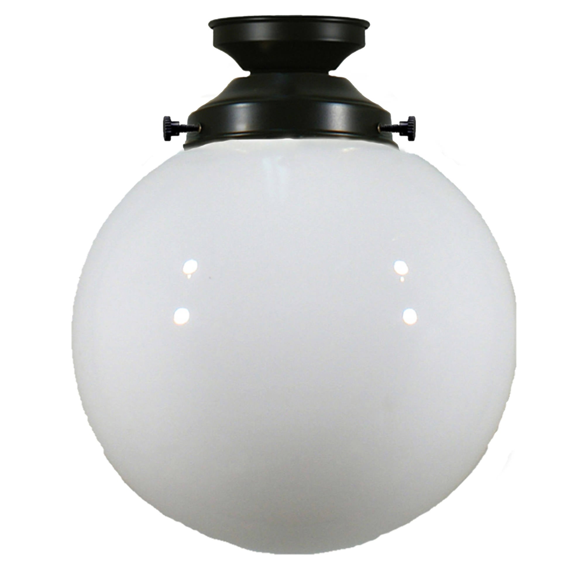 Sphere 8'' Opal Gloss Batten Fix, Patina