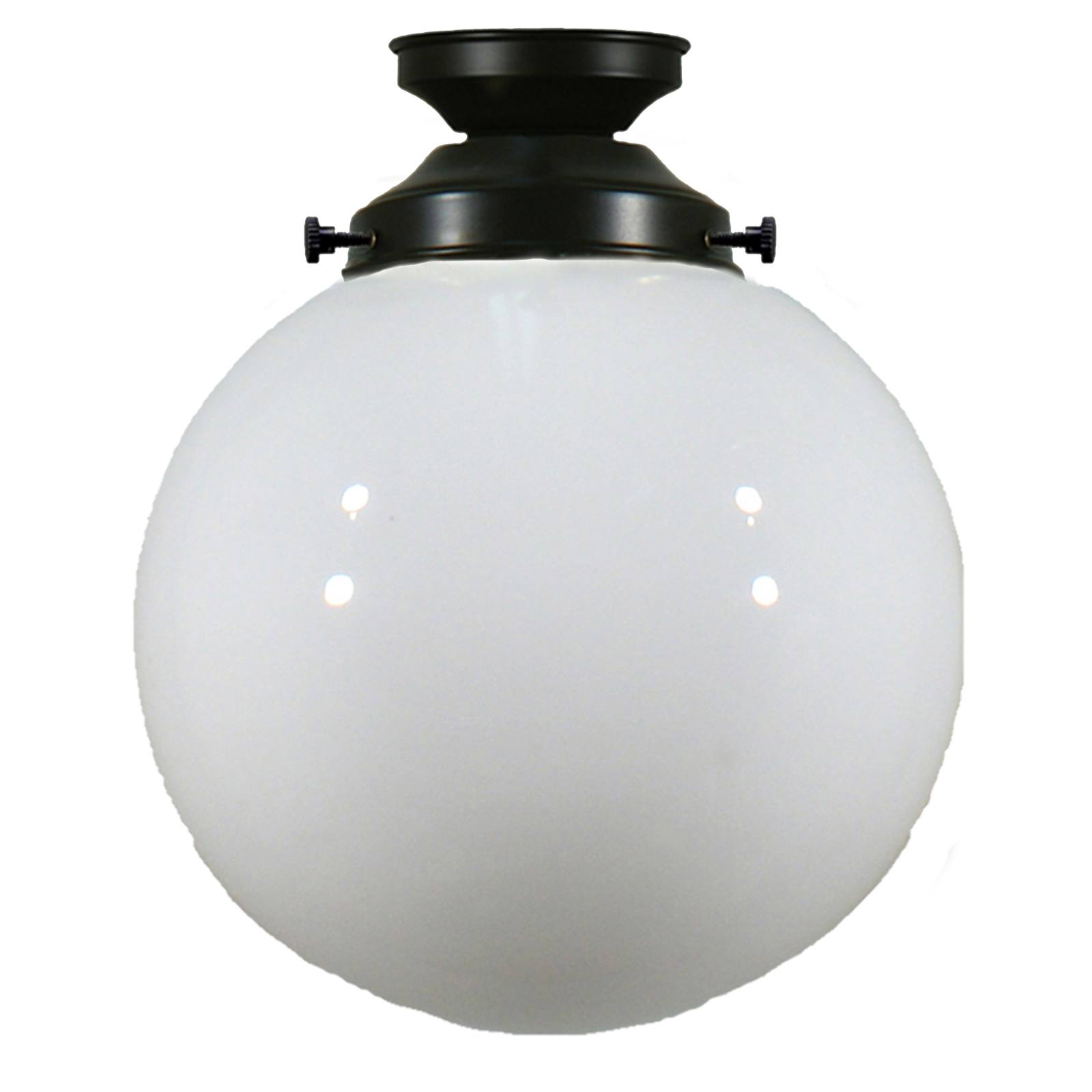 Sphere 8'' Opal Gloss Batten Fix, Patina