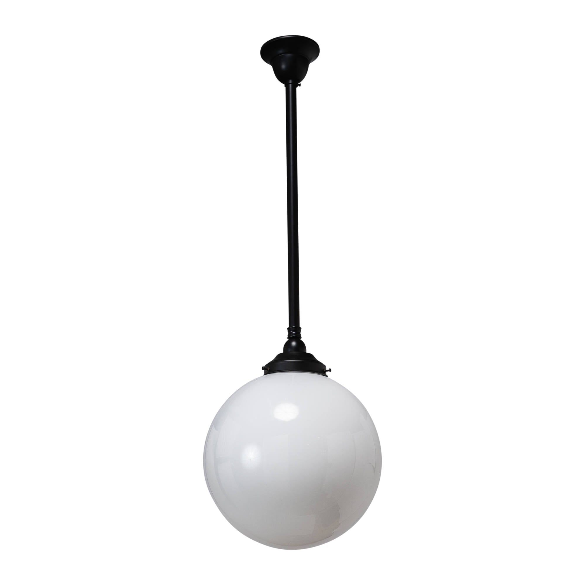 Sphere 12'' Opal Gloss on Rod Set 3/4'' x 1/2m, Patina