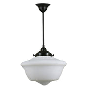 Victorian Schoolhouse 12'' Opal Matte on Rod Set 1/2'' x 1/2m, Patina