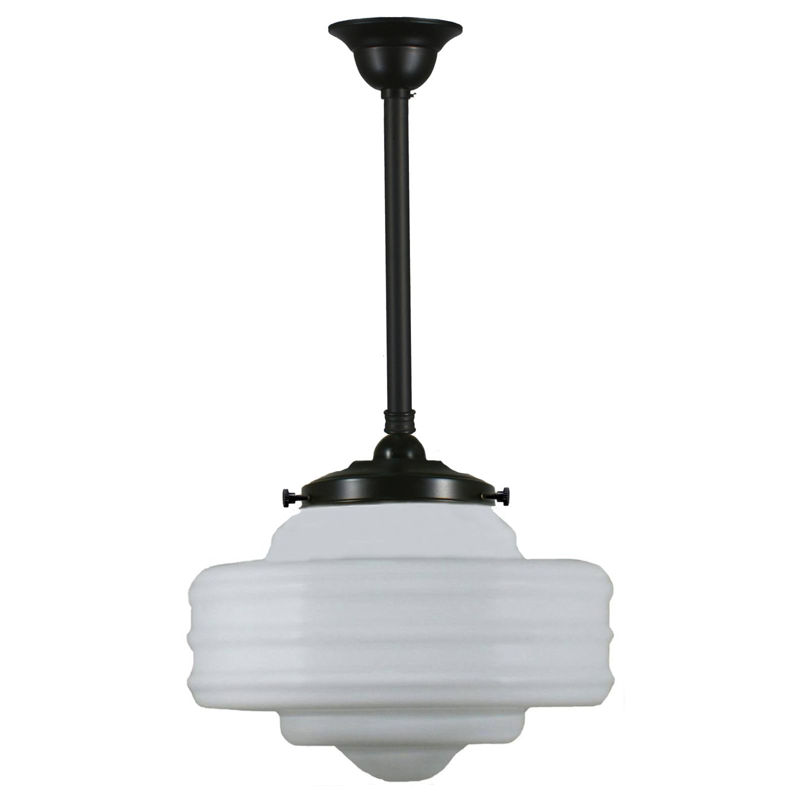 Detroit 14'' Opal Matte on Rod Set 3/4" x 1/2m, Patina