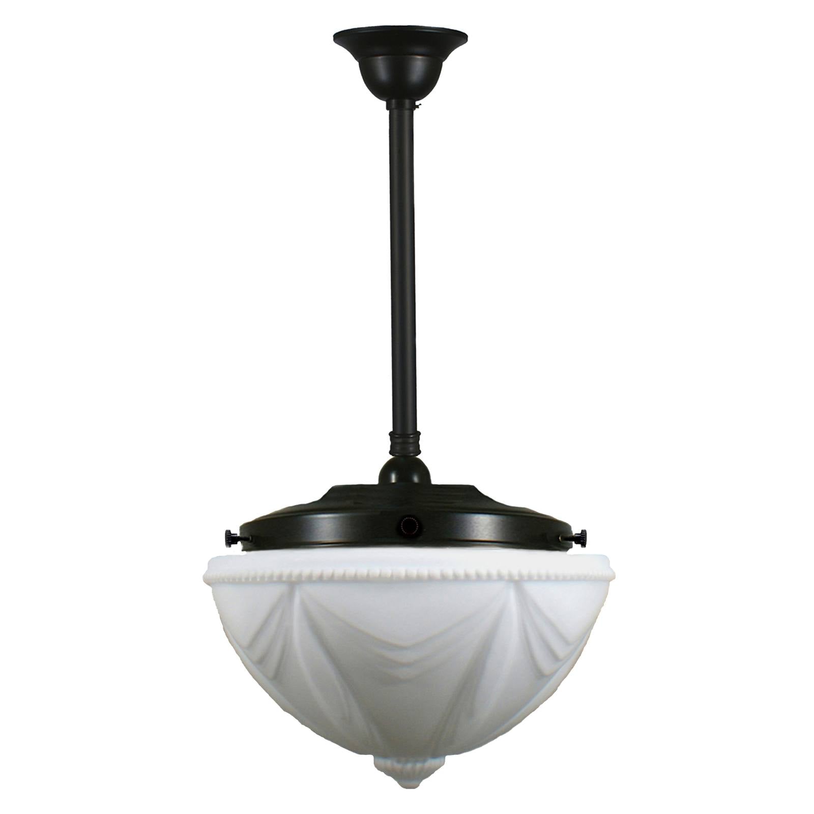 Empire 14'' Opal Matte on Rod Set 3/4'' x 1/2m, Patina