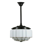 St Kilda 14'' Opal Matte on Rod Set 3/4'' x 1/2m, Patina