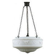 Senator 17'' Opal Matte on 3 Chain Suspension, Patina