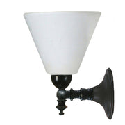 Koscina Wall Light with Cono Opal Matte Shade, Patina