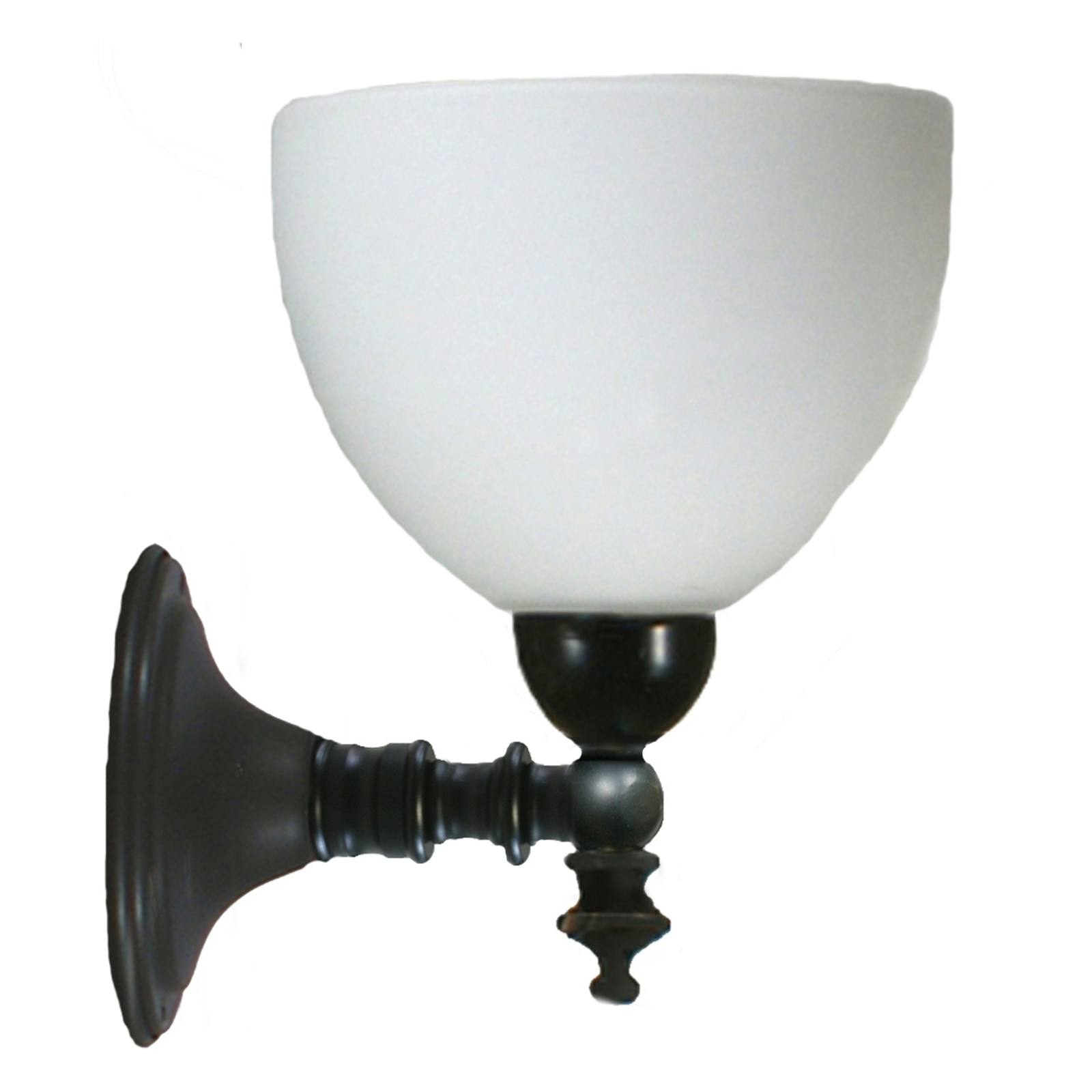 Koscina Wall Light with Decatron Opal Matte Shade, Patina