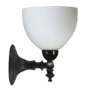 Koscina Wall Light with Decatron Opal Matte Shade, Patina