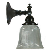 Koscina Wall Light with Zipper 23 Clear Shade, Patina