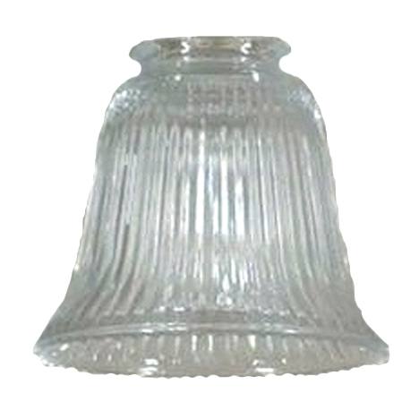 Zipper 23 2 1/4" Fitter Glass Shade, Clear