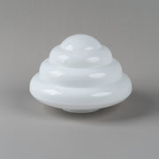 Beehive 10" Glass Shade 4 1/4" Fitter, Opal Gloss