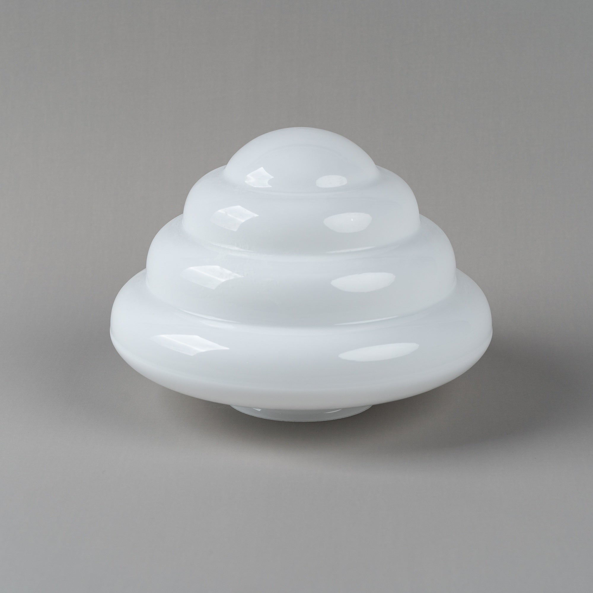 Beehive 10" Glass Shade 4 1/4" Fitter, Opal Gloss