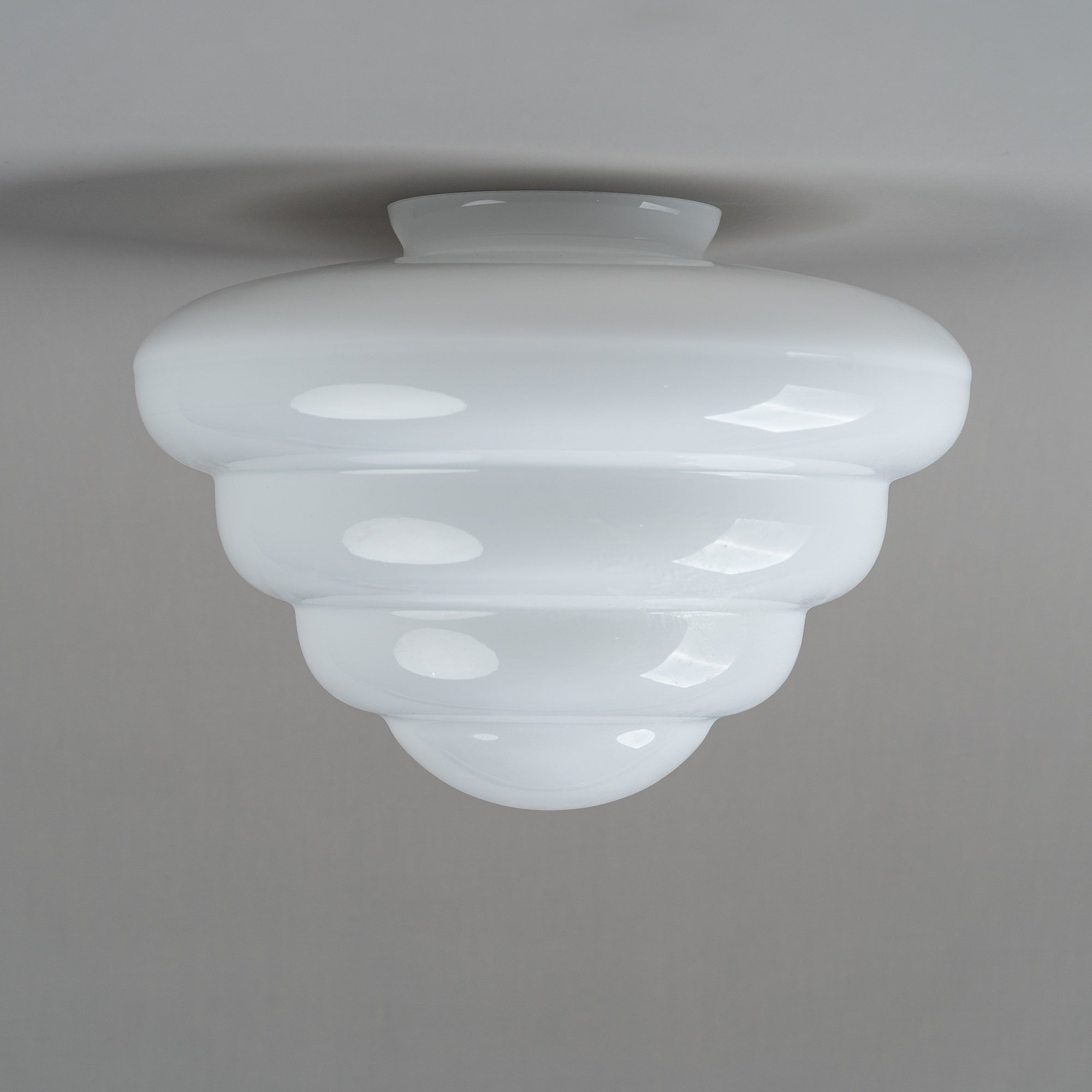 Beehive 10" Glass Shade 4 1/4" Fitter, Opal Gloss