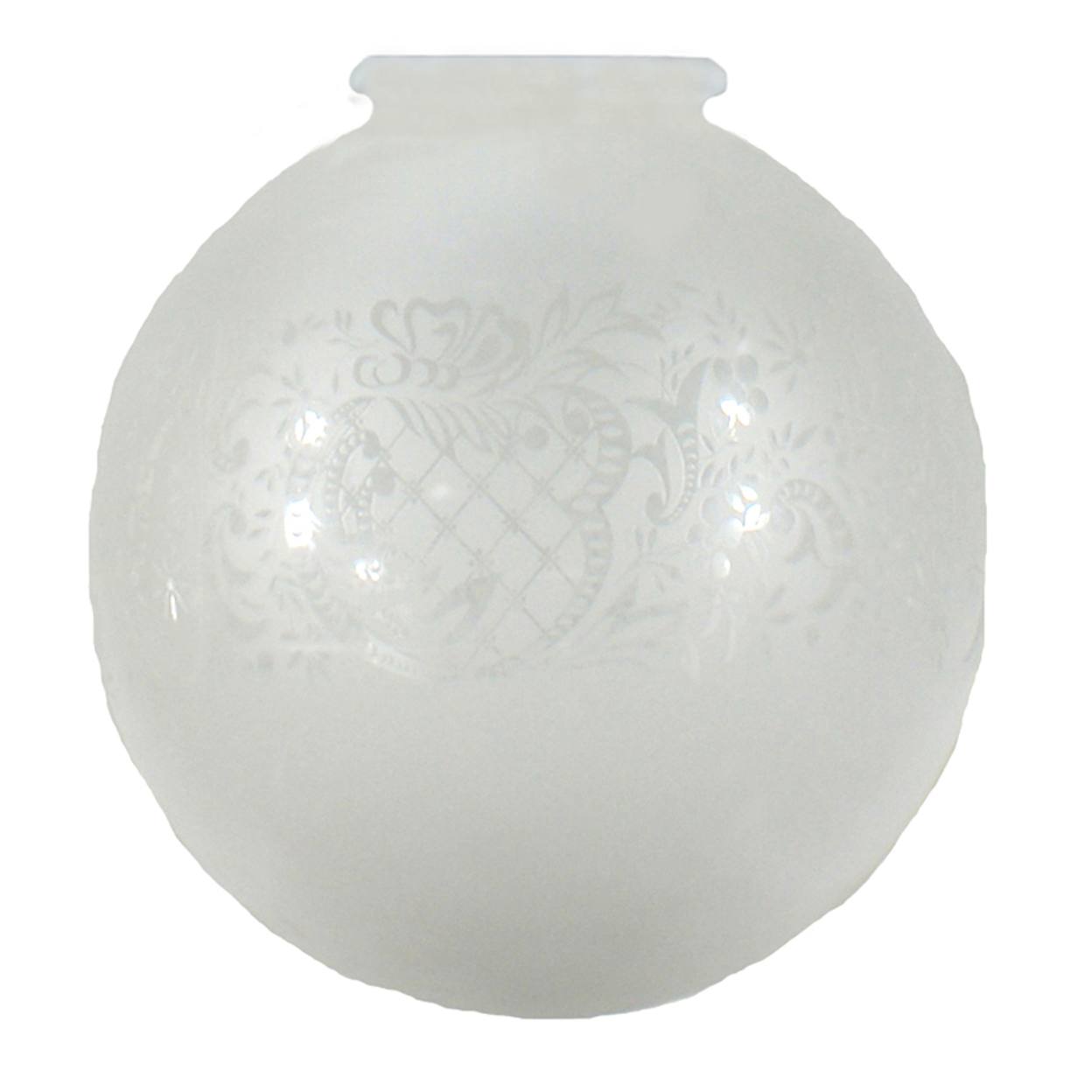 Sheffield 10" Glass Shade 4 1/4" Fitter, Frost Etch