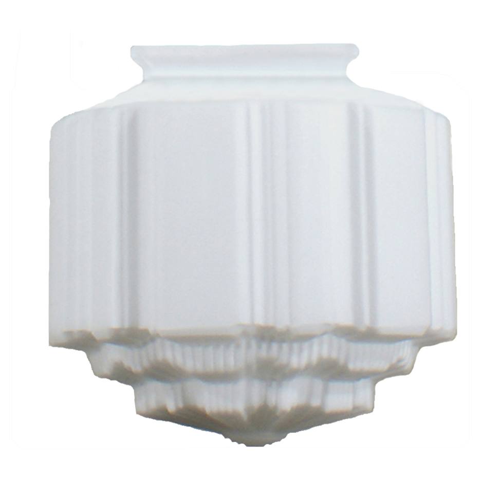 St Kilda 8" Glass Shade 4 1/4" Fitter, Opal Matte