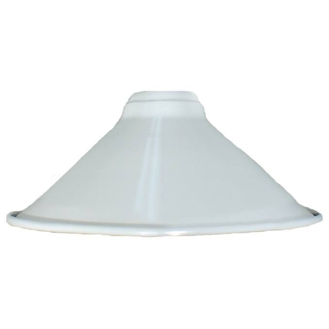Edwardian 250mm Metal Shade 29mm Hole, White