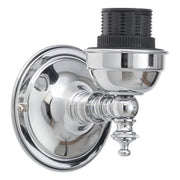Kline 1 Light Wall Bracket, Chrome Frame Only