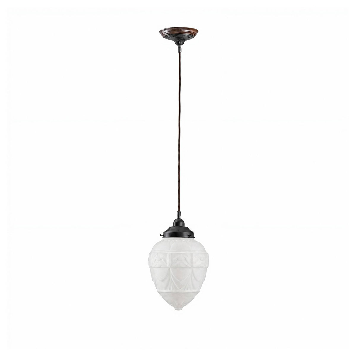 Asheville w Cloth Cord Suspension, Patina