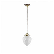 Asheville w Cloth Cord Suspension, Polished Brass
