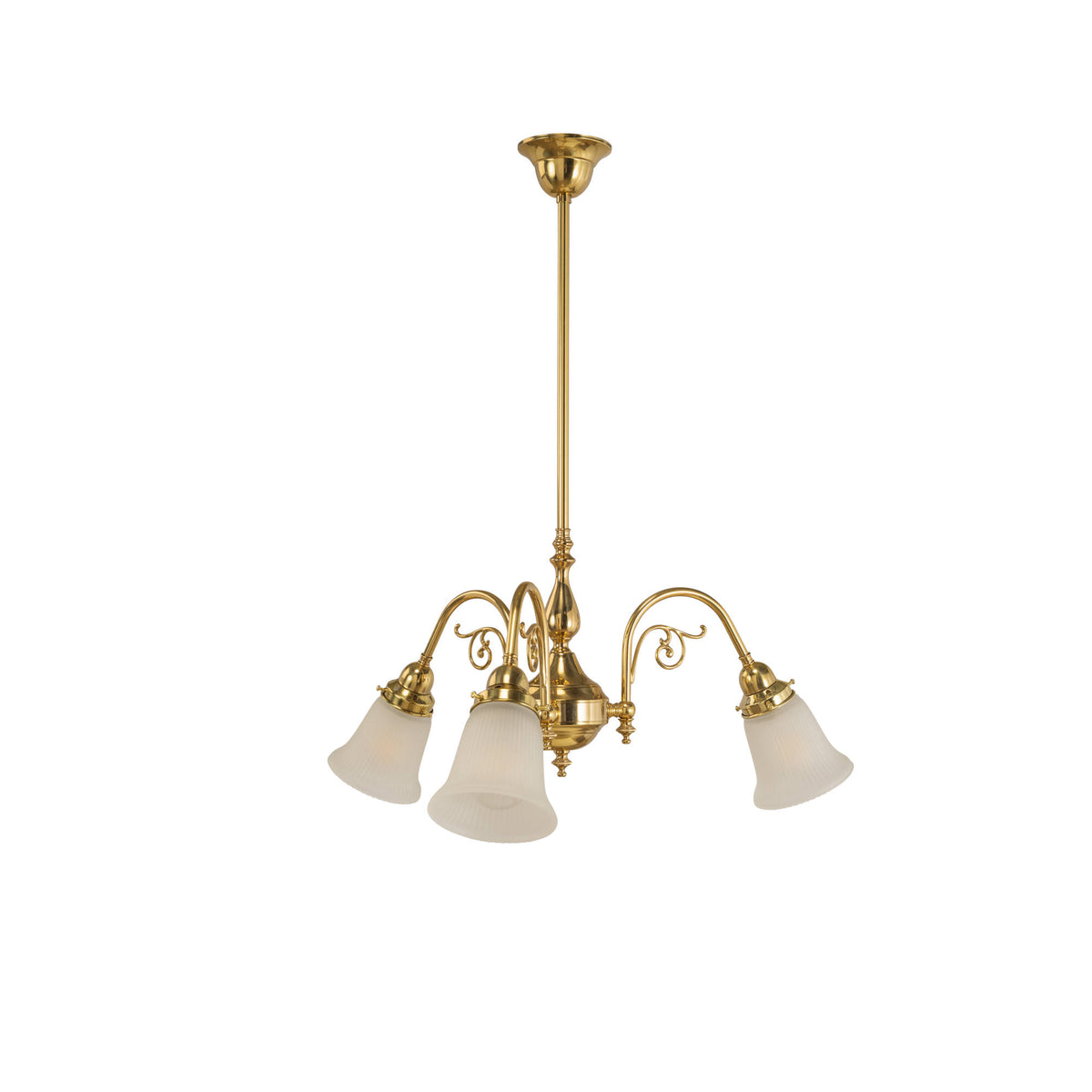 Victoriana 3 Light Pendant With Zipper 23 Frost Shades