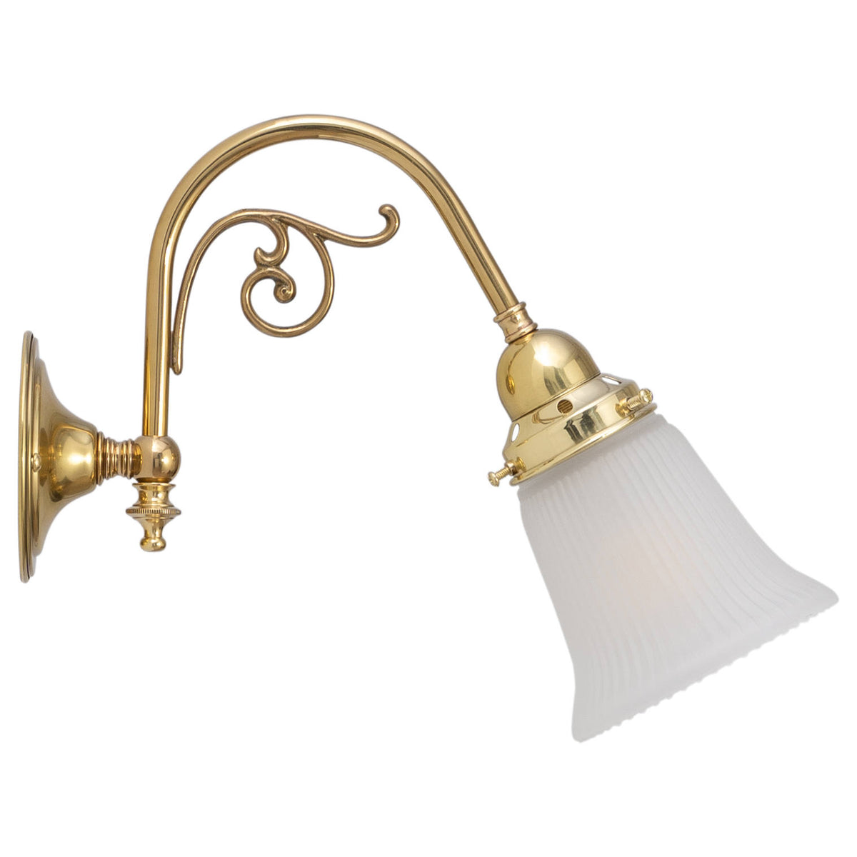 Victoriana Wall Bracket With Zipper 23 Frost Shade
