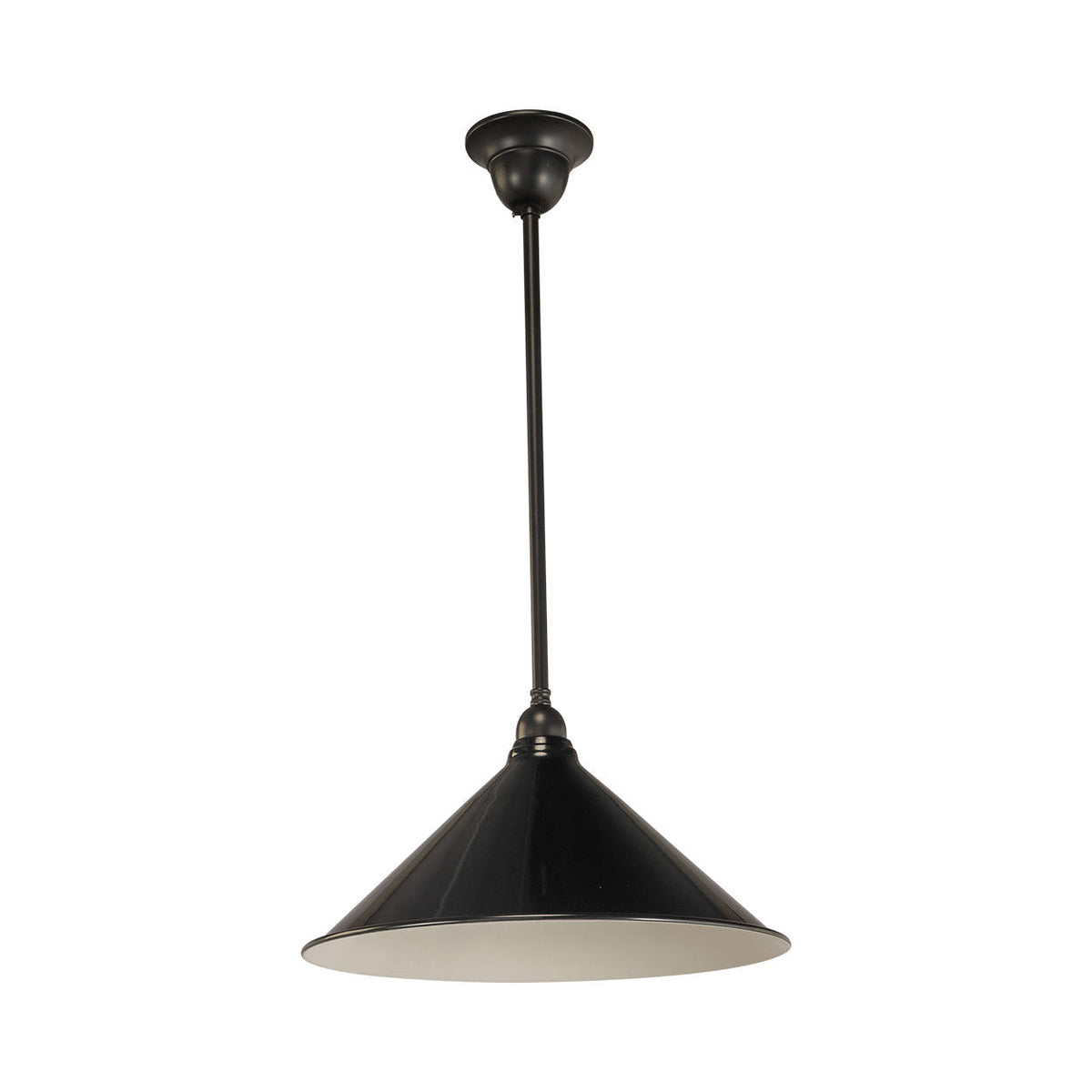 390mm Edwardian Black on Rod Set 1/2", Patina