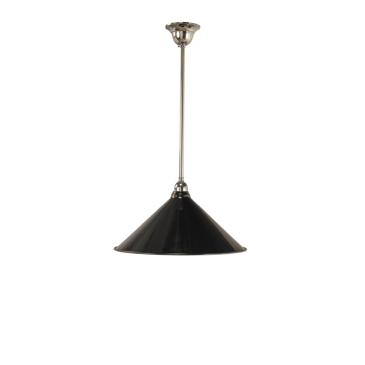 390mm Edwardian Black on Rod Set 1/2", Chrome