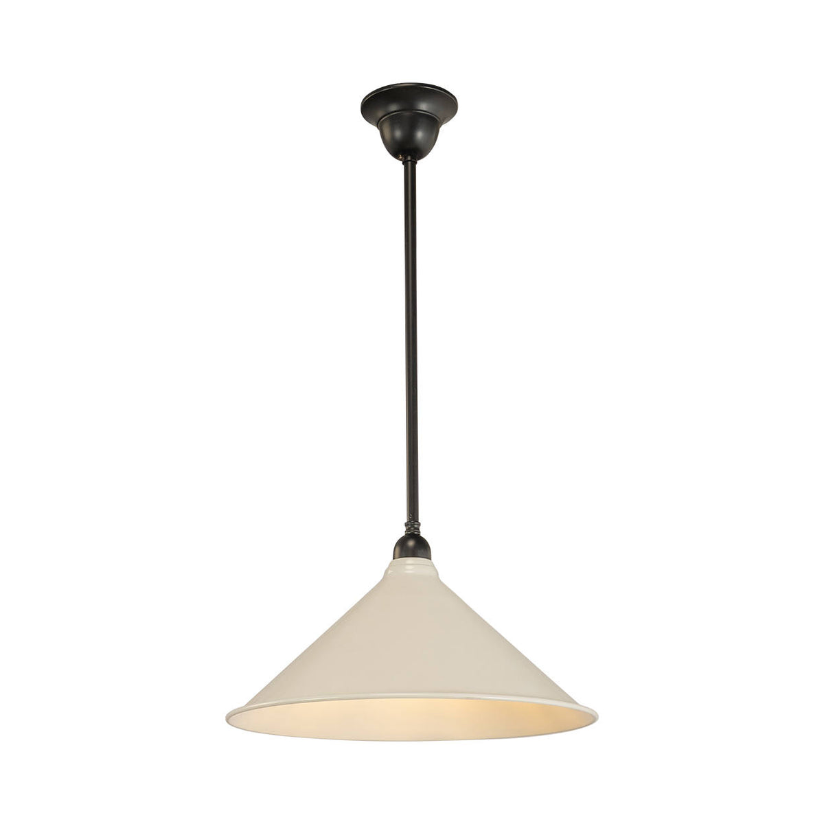 390mm Edwardian White on Rod Set 1/2", Patina
