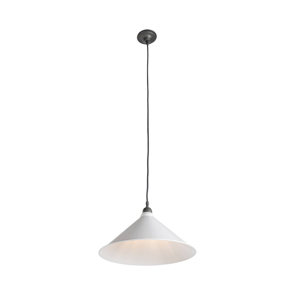 390mm Edwardian White on Cloth Cord, Patina