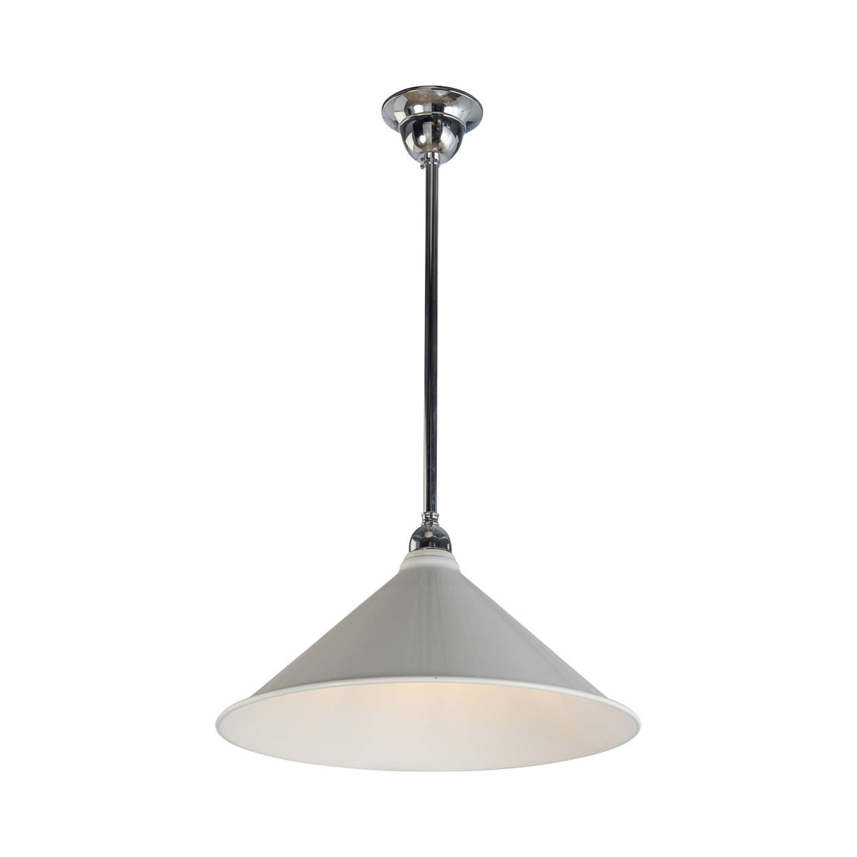 390mm Edwardian White on Rod Set 1/2", Chrome
