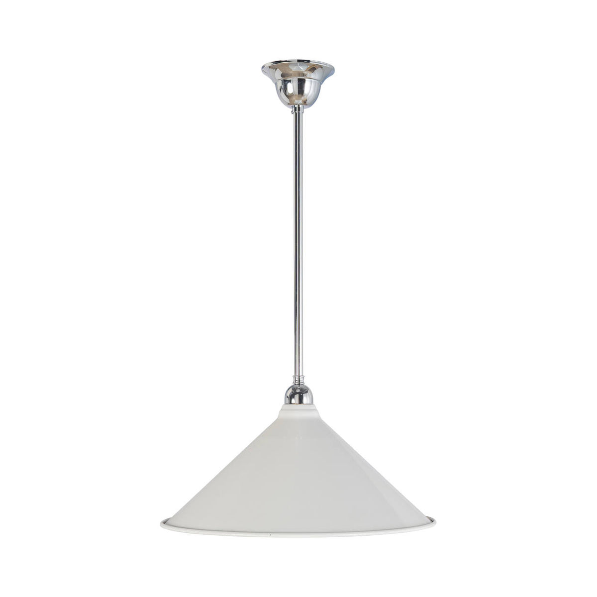 390mm Edwardian White on Rod Set 1/2", Chrome